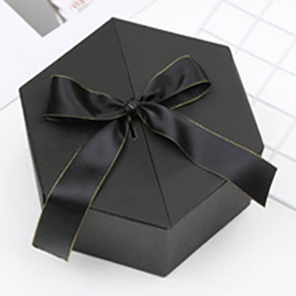 Colorful Bubble Hexagon Surprising Box Black