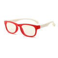 Kids Blue Light Blocking Glasses Super Flex Durable Red and White