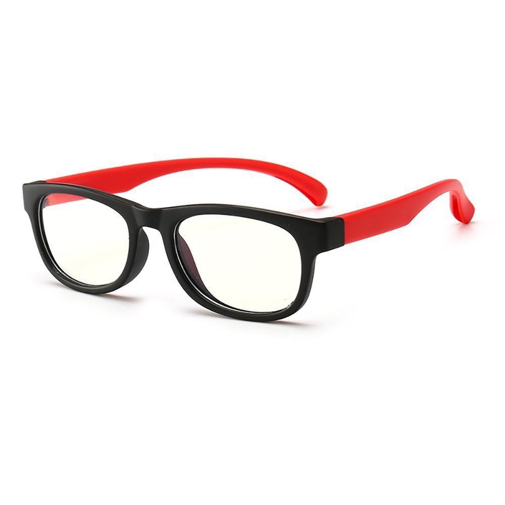 Blue Light Blocking Glasses for Kids Glasses Super Flex Durable Black and Red