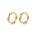 Irregular Earrings Gold Plated Silver