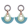 Stylish Earrings Blue Acrylic