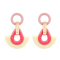 Stylish Earrings White Acrylic