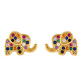 Elephant Earrings Colorful Cooper