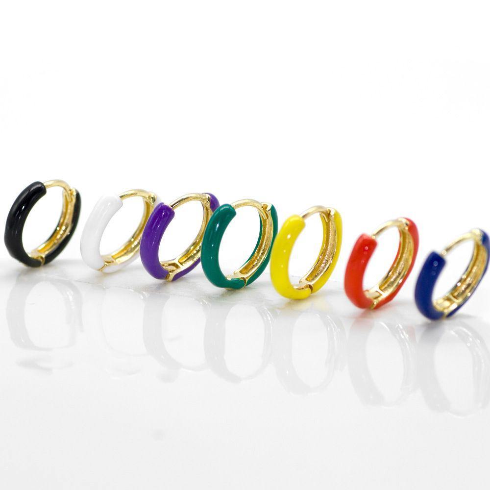 Earrings Green Alloy