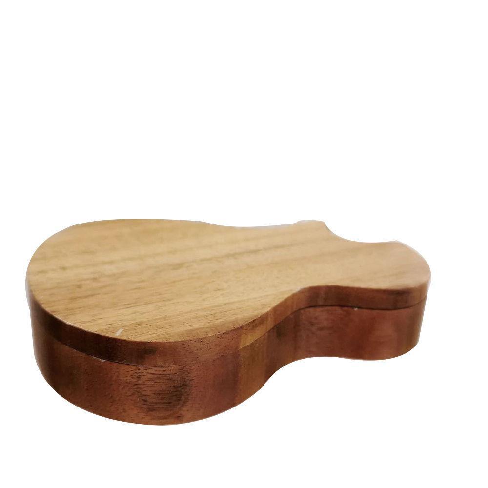 Guitar Pick Box Wood Pick Case Pick Holder Christmas Gifts