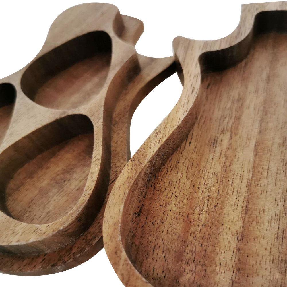 Guitar Pick Box Wood Pick Case Pick Holder Christmas Gifts