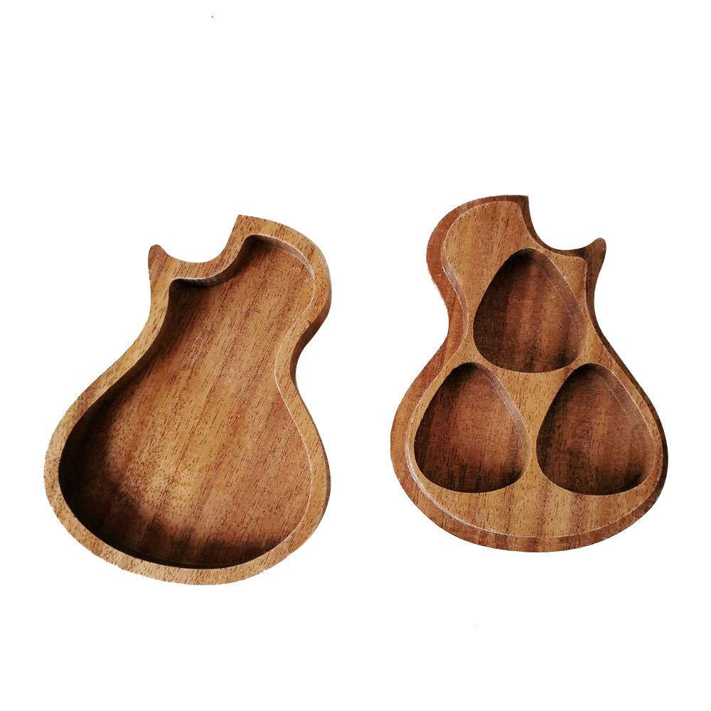 Guitar Pick Box Wood Pick Case Pick Holder Christmas Gifts