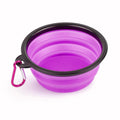Pet Bowl Silicone Purple
