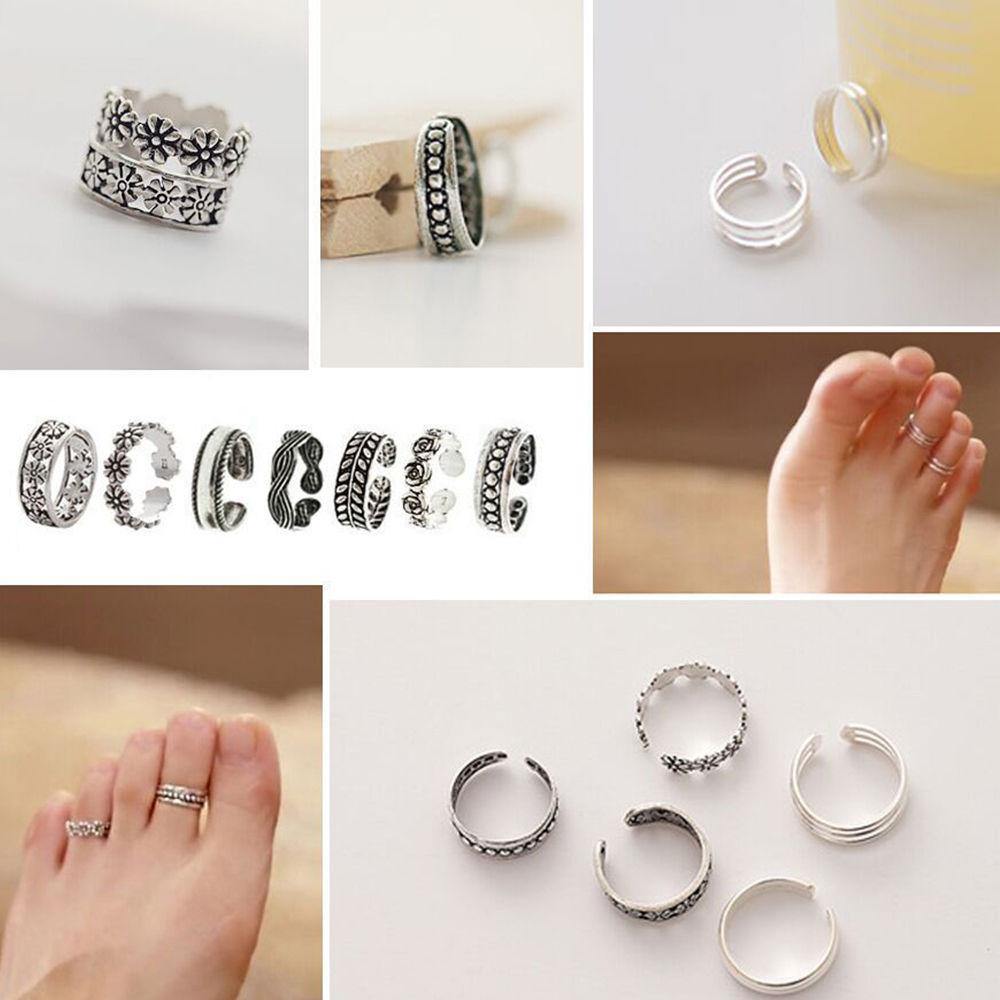 Vintage Open Toe Ring, Joint Ring Three Circles