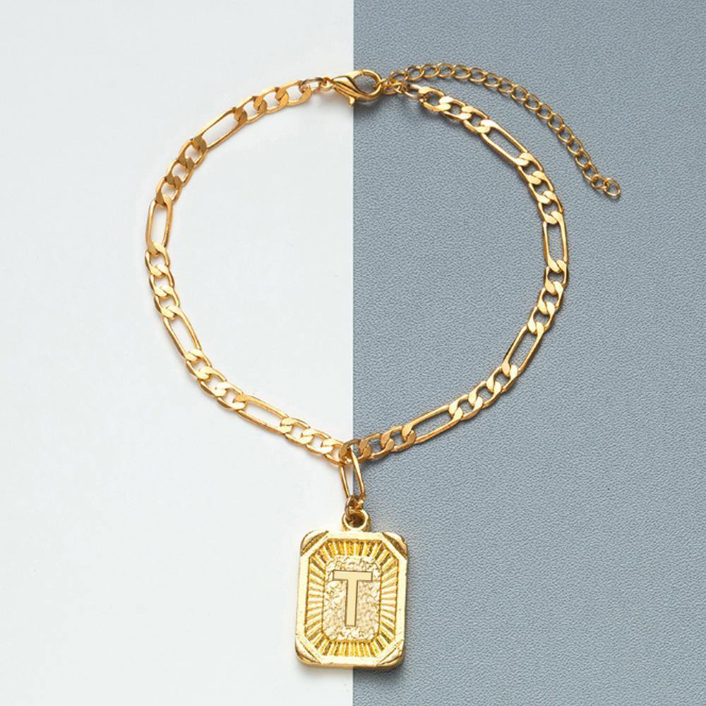 T Capital Letter Pendant Anklet Foot Chain (A to Z)