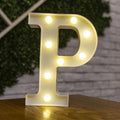 Light Up Letters Name Light Gift"P"
