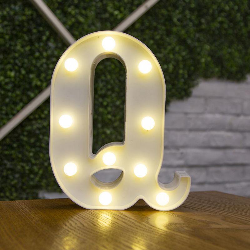Light Up Letters Name Light Gift"Q"