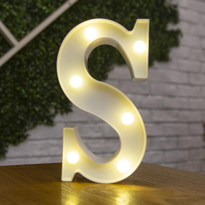 Light Up Letters Name Light Gift"S"