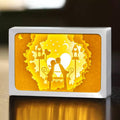 3D Paper Cut Light Vertical Box Gifts