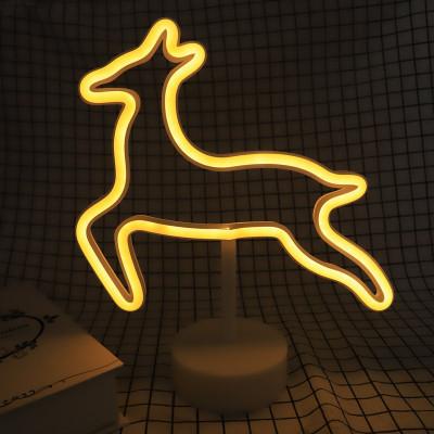 Home Night Light Neon Shape-Fawn
