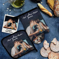Engraved Photo Oven Glove Baking Glove Couples