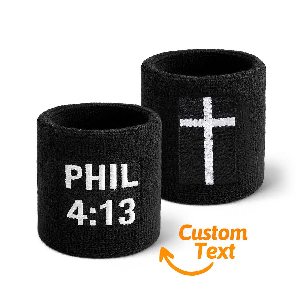 1 Pair Faith Cross Drip Wristband Baseball Drip Baseball Accessories Cross Sports Wristband Absorbent Sweat Band Athletic Christian Faith for Sports Basketball Football Gym Workout
