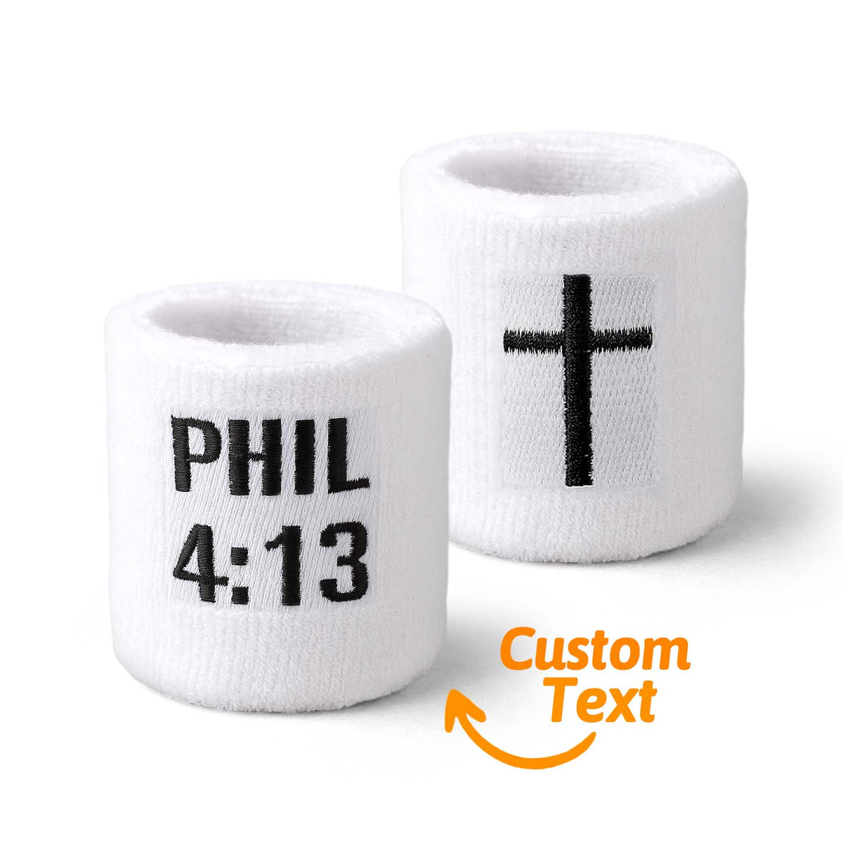 1 Pair Faith Cross Drip Wristband Baseball Drip Baseball Accessories Cross Sports Wristband Absorbent Sweat Band Athletic Christian Faith for Sports Basketball Football Gym Workout