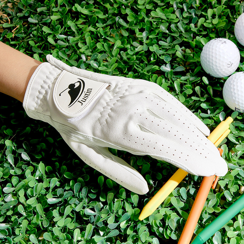Personalized Golf Glove with Golfer Prints Resistant Sports Glove for Golf Enthusiasts (One Left-hand Glove)