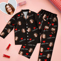 Custom Face I Love You Pajamas Christmas Gift for Lover