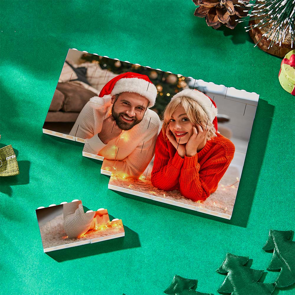 Personalised Photo Building Brick Custom Block Square Shape For Couple