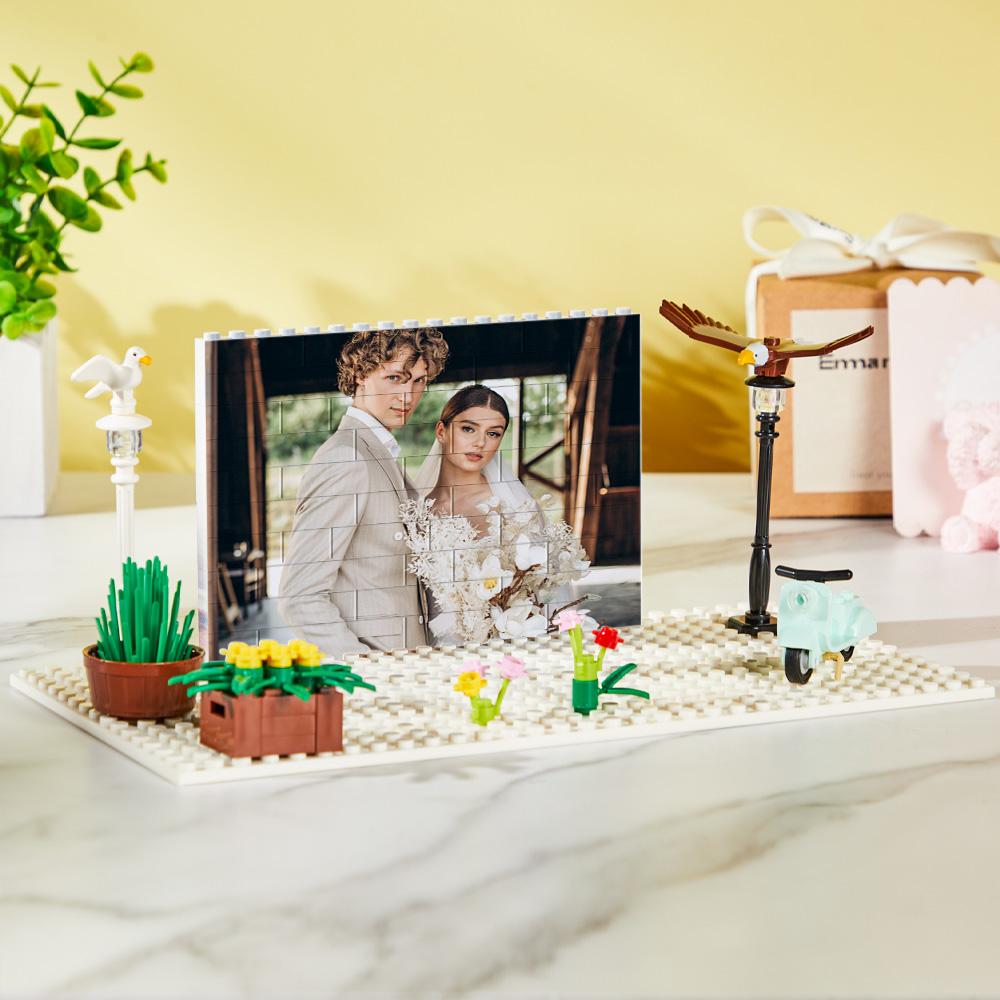 Custom Photo Building Blocks Puzzle Personalized Building Brick Square Shape Gift For Christmas Gifts