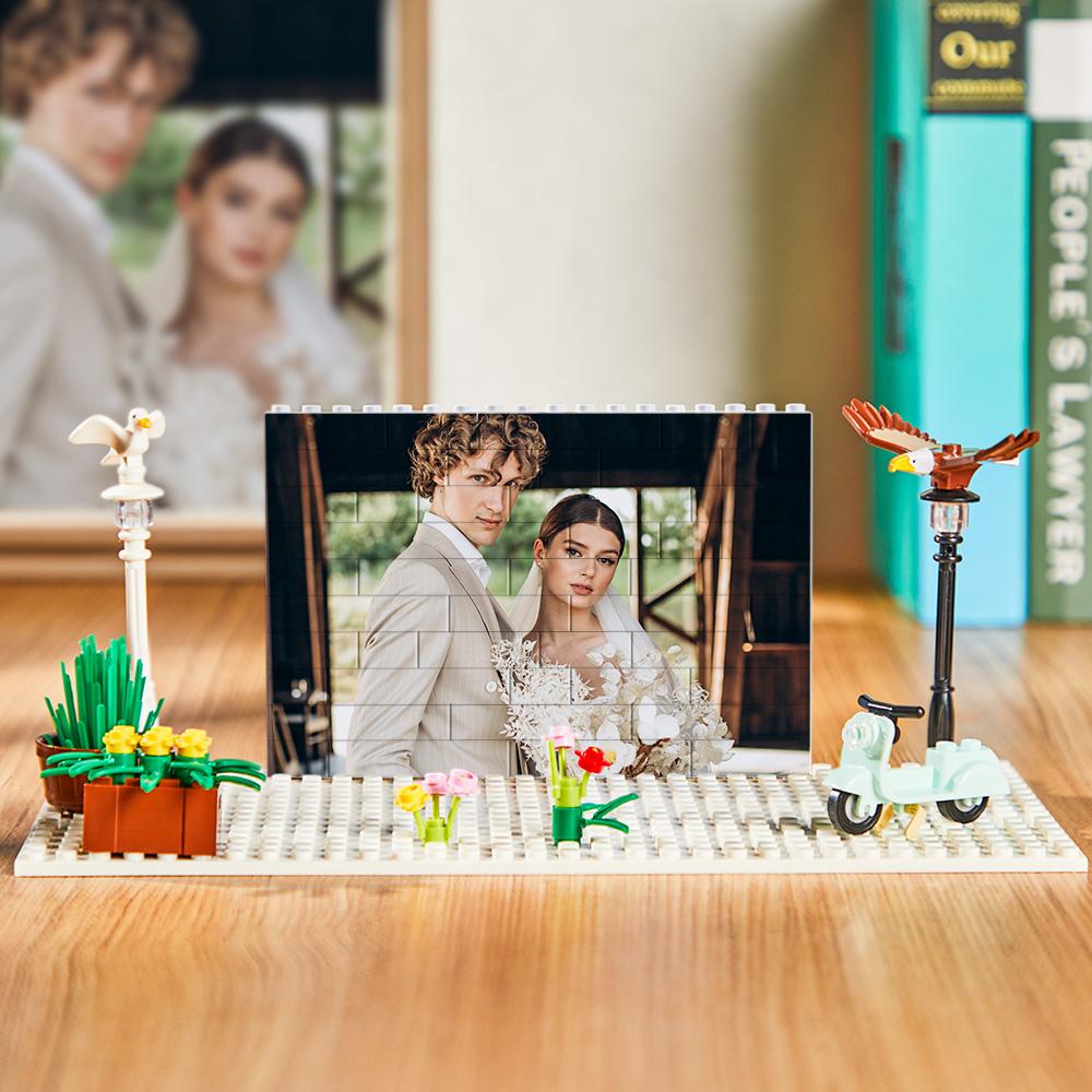 Custom Photo Building Blocks Puzzle Personalized Building Brick Square Shape Gift For Christmas Gifts