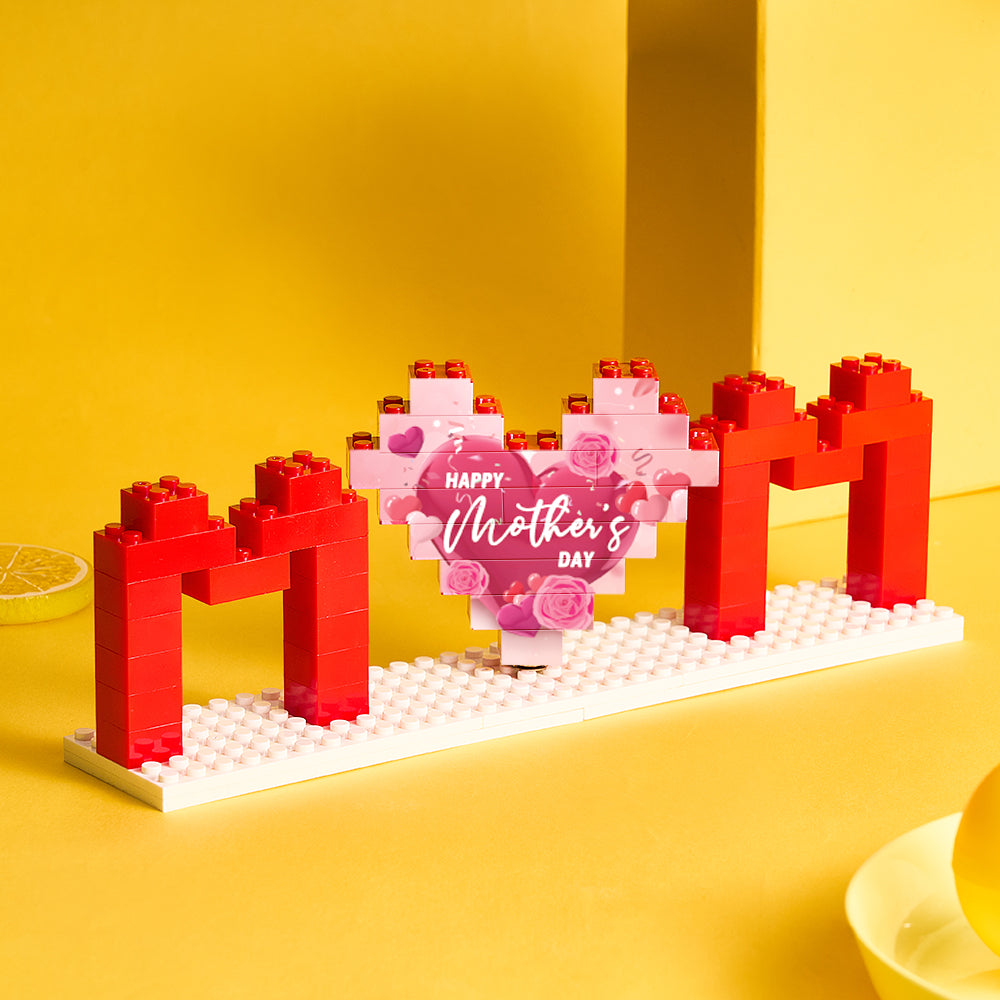 Custom Mom Photo Building Brick Puzzles Personalized Photo Block Mother's Day Gifts