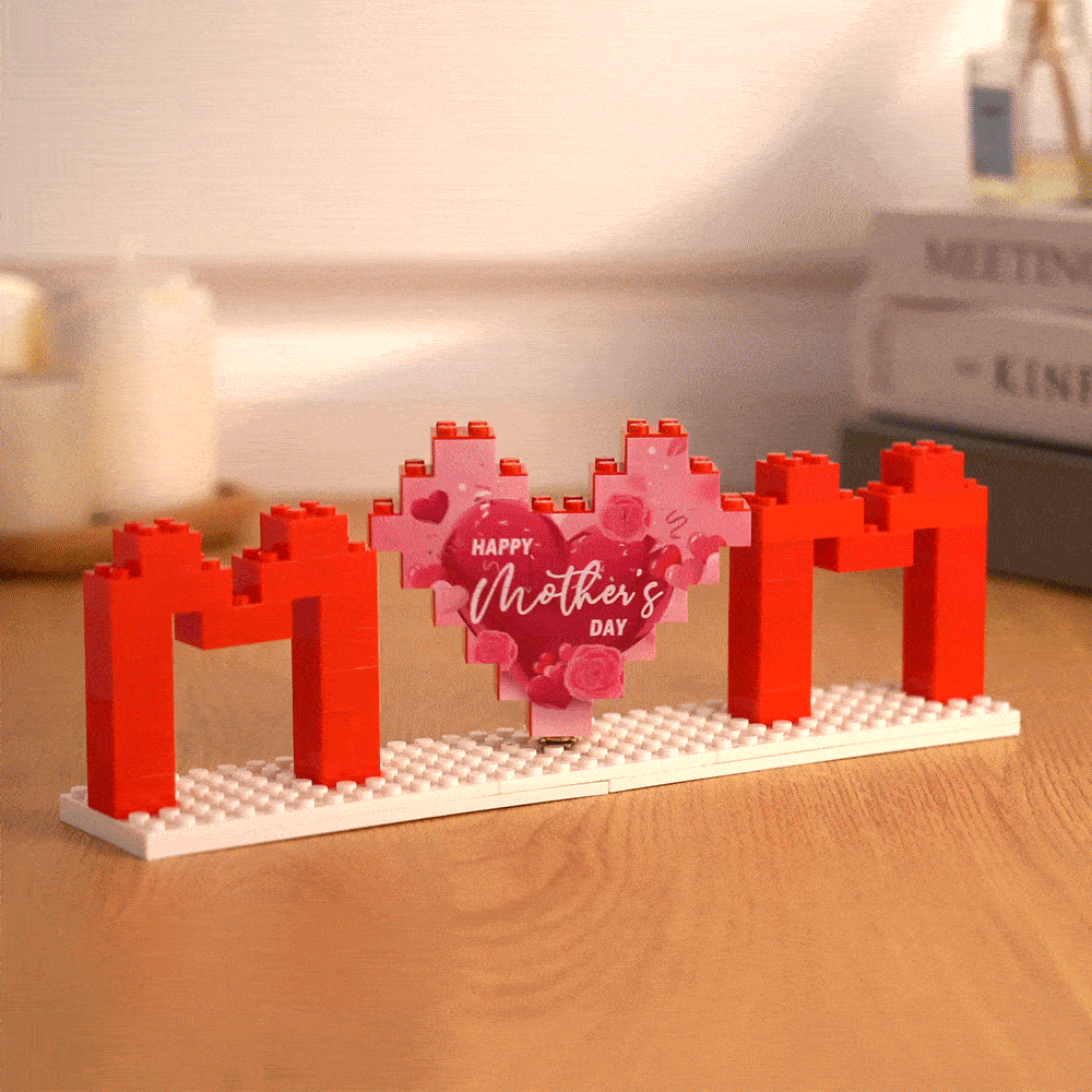 Custom Mom Photo Building Brick Puzzles Personalized Photo Block Mother's Day Gifts