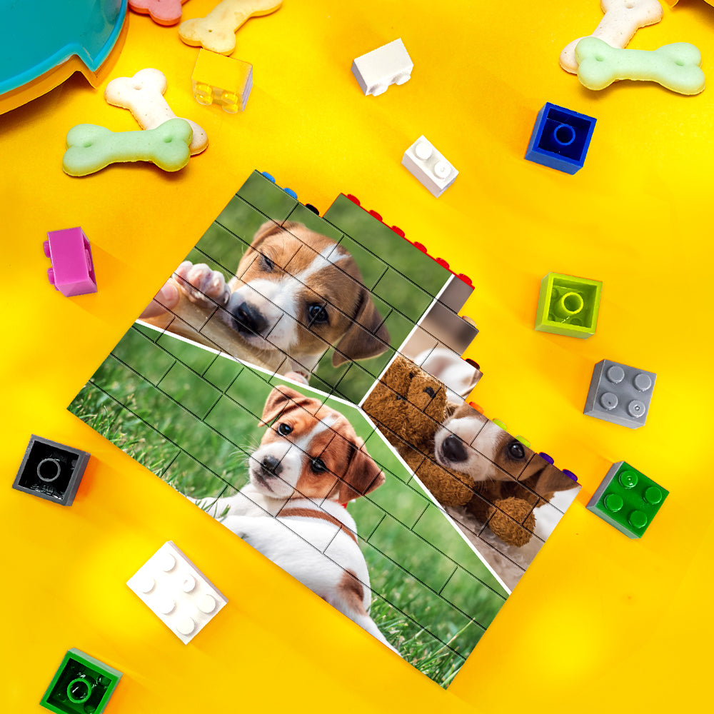 Personalised Colors Building Brick Custom Collage Photo Block Brick Puzzles Gifts