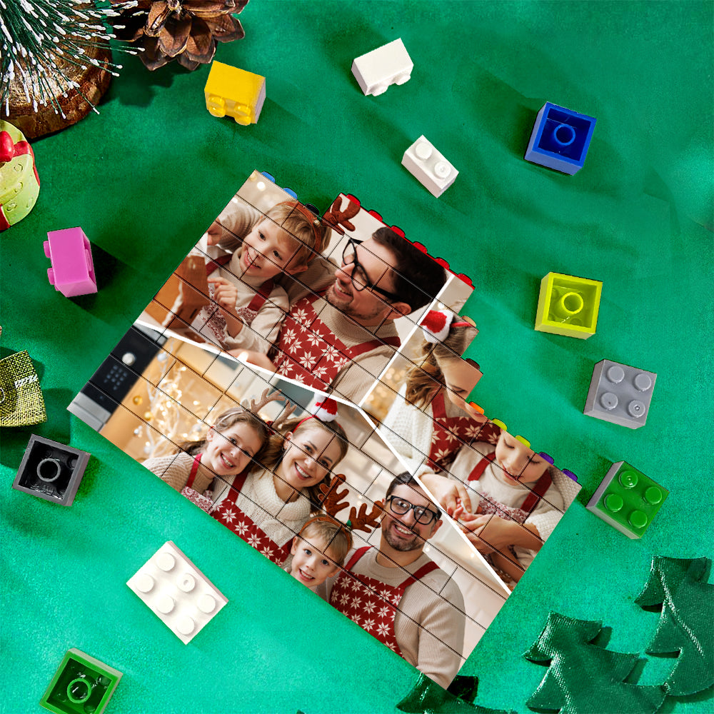Personalised Colors Building Brick Custom Collage Photo Block Brick Puzzles Gifts