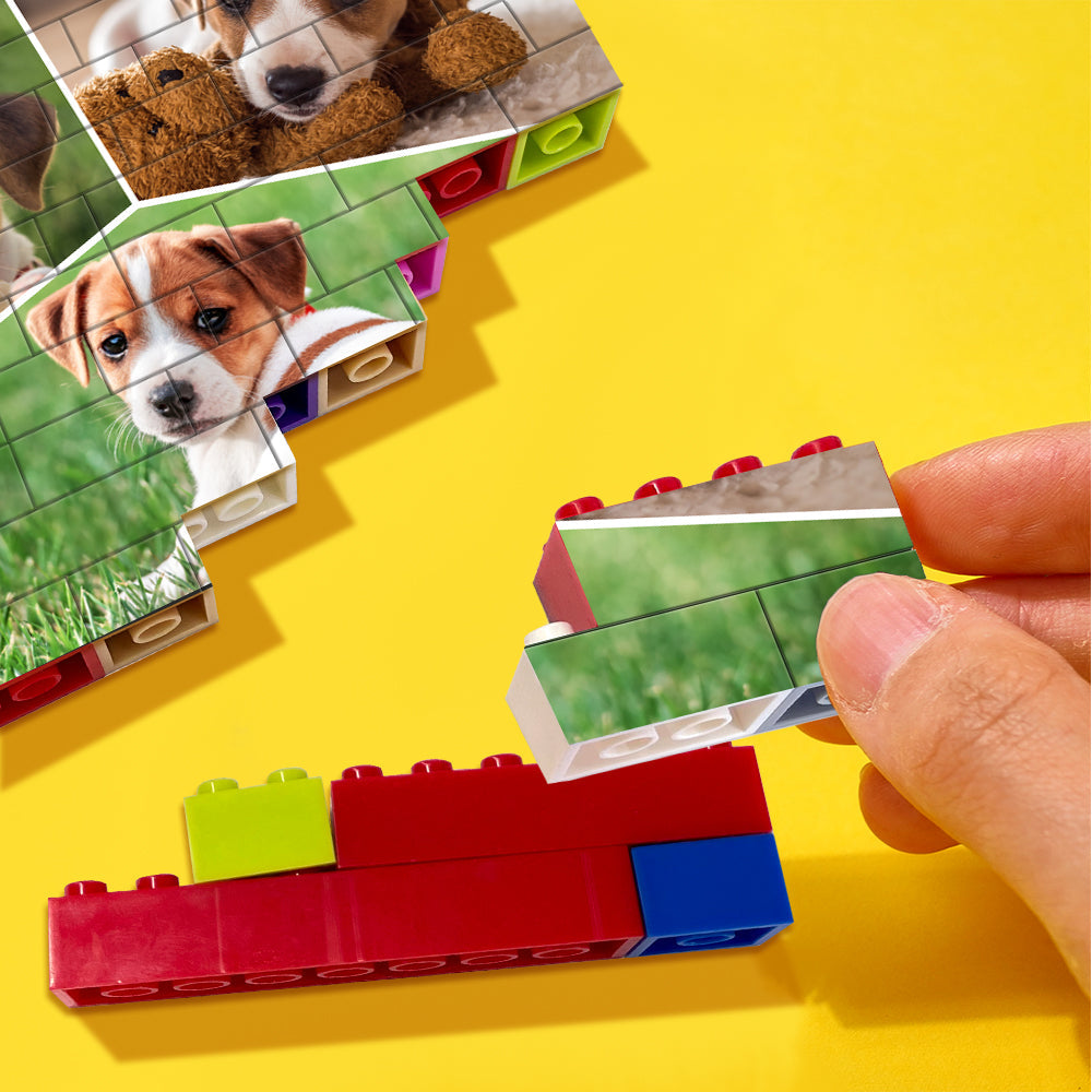 Personalised Colors Building Brick Custom Collage Photo Block Brick Puzzles Gifts