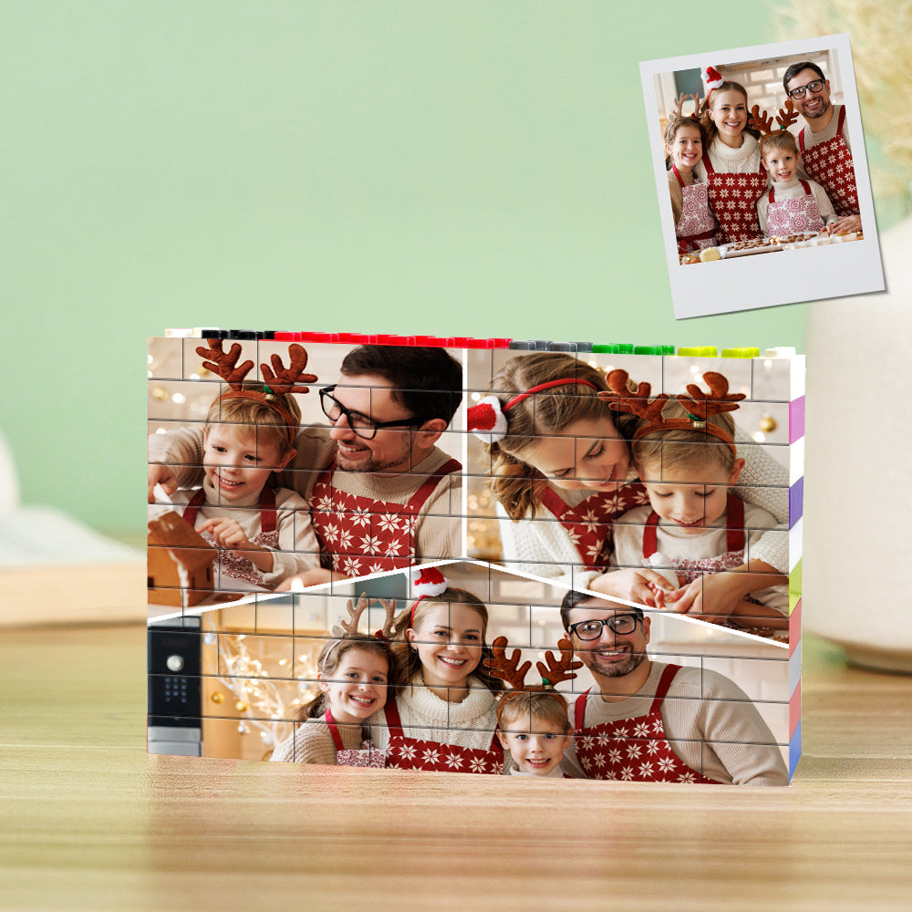 Personalised Colors Building Brick Custom Collage Photo Block Brick Puzzles Gifts
