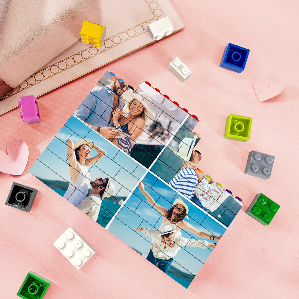 Personalised Colors Building Brick Custom Collage Photo Block Brick Puzzles Gifts