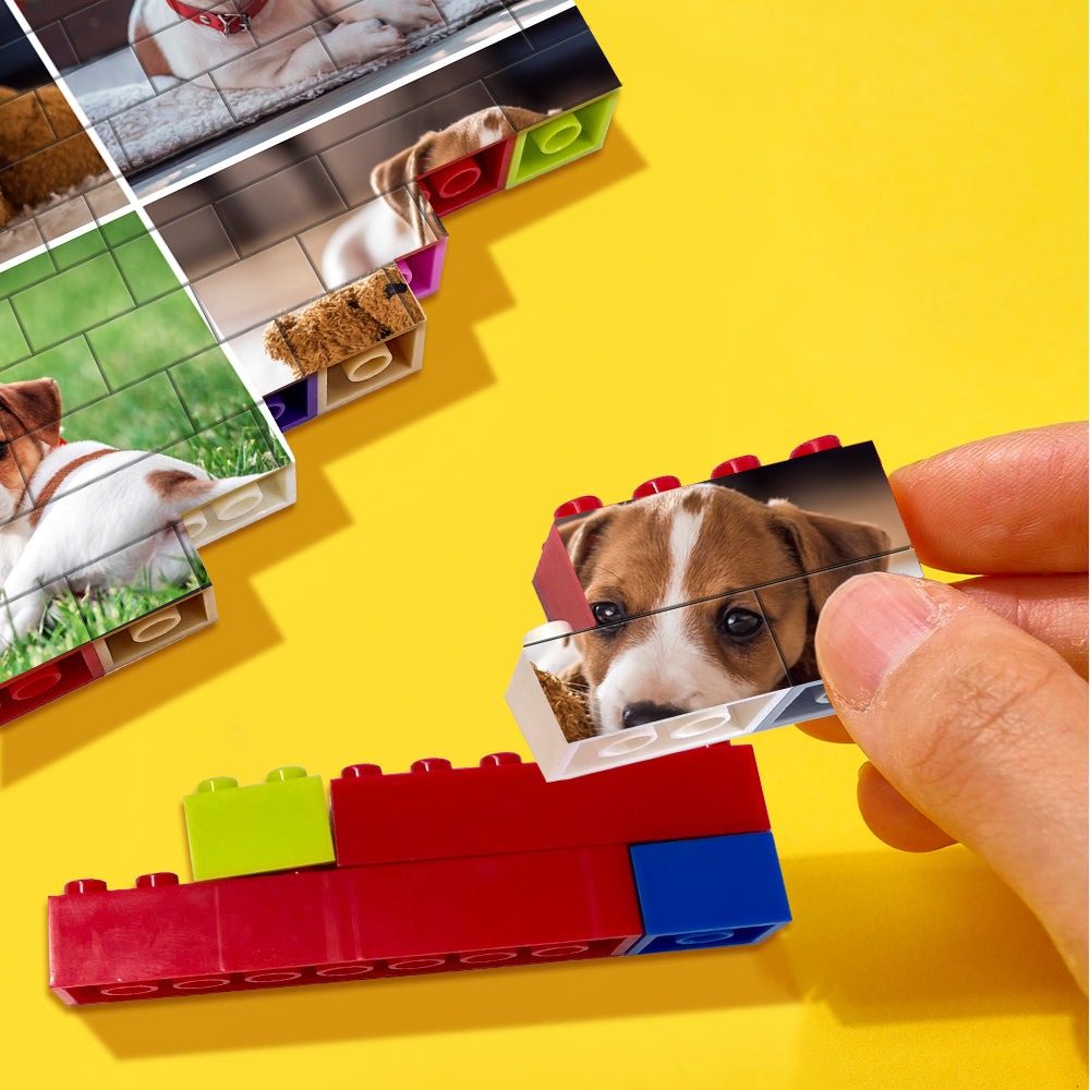 Personalised Colors Building Brick Custom Collage Photo Block Brick Puzzles Gifts