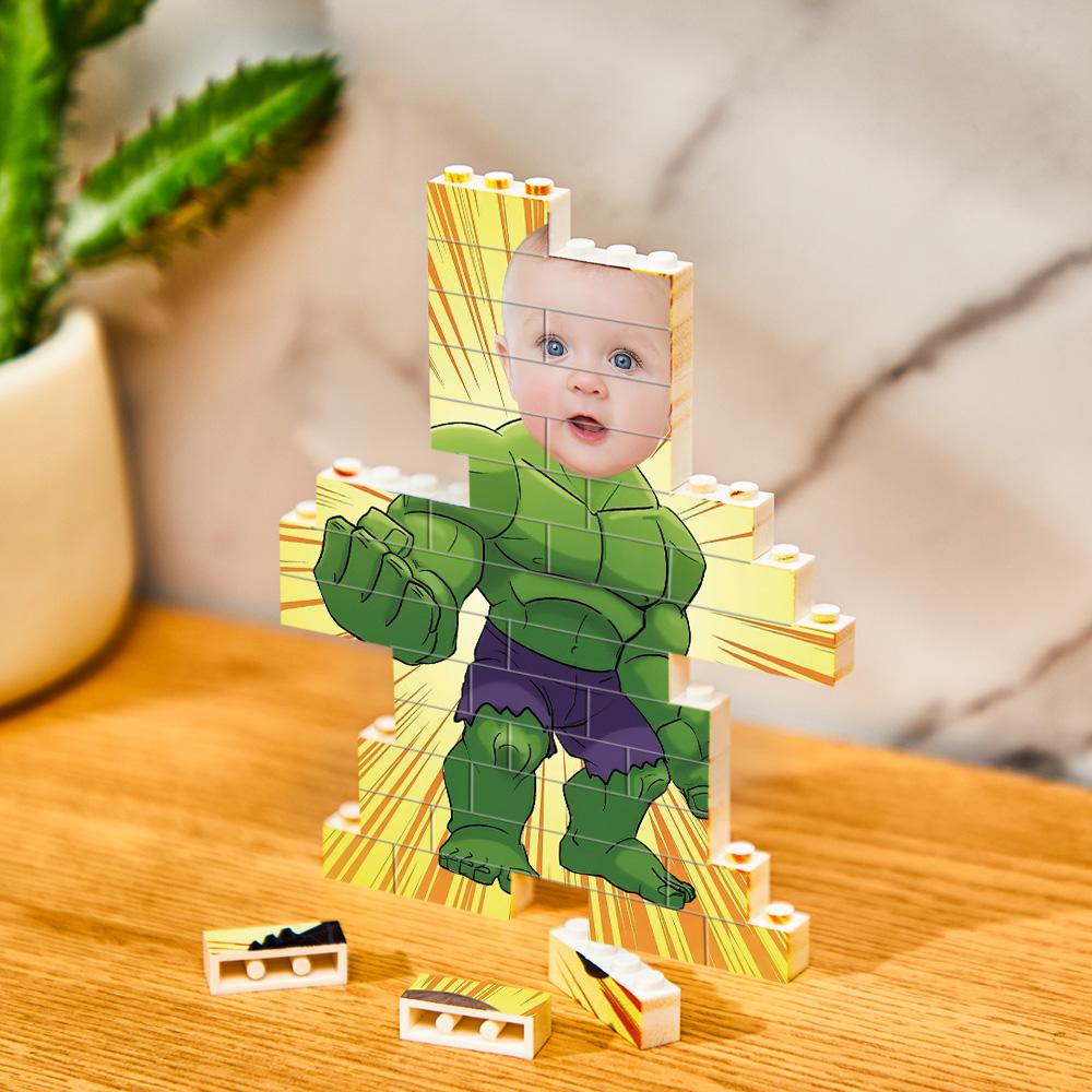 Custom Photo Minime Building Brick Puzzle Personalized Photo Block Gift For Men