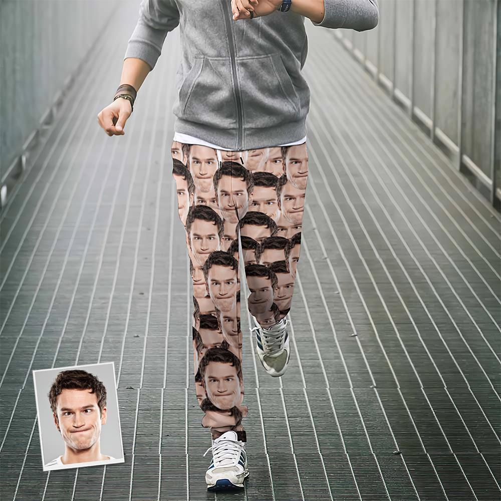 Custom Photo Face Sweatpants Creative Funny Sportswear Gifts