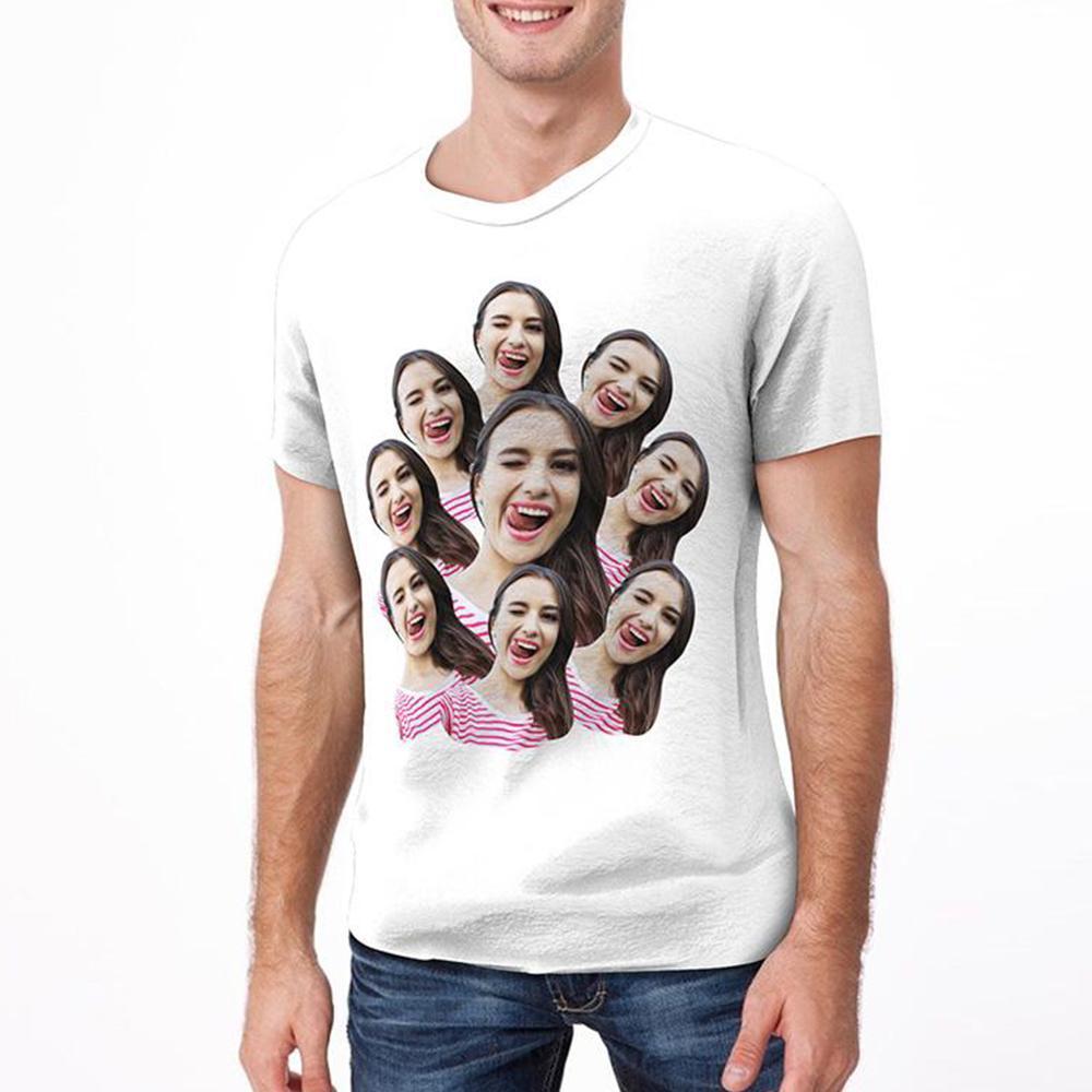 Custom Face T Shirt Photo T Shirt Funny Man Face Tee