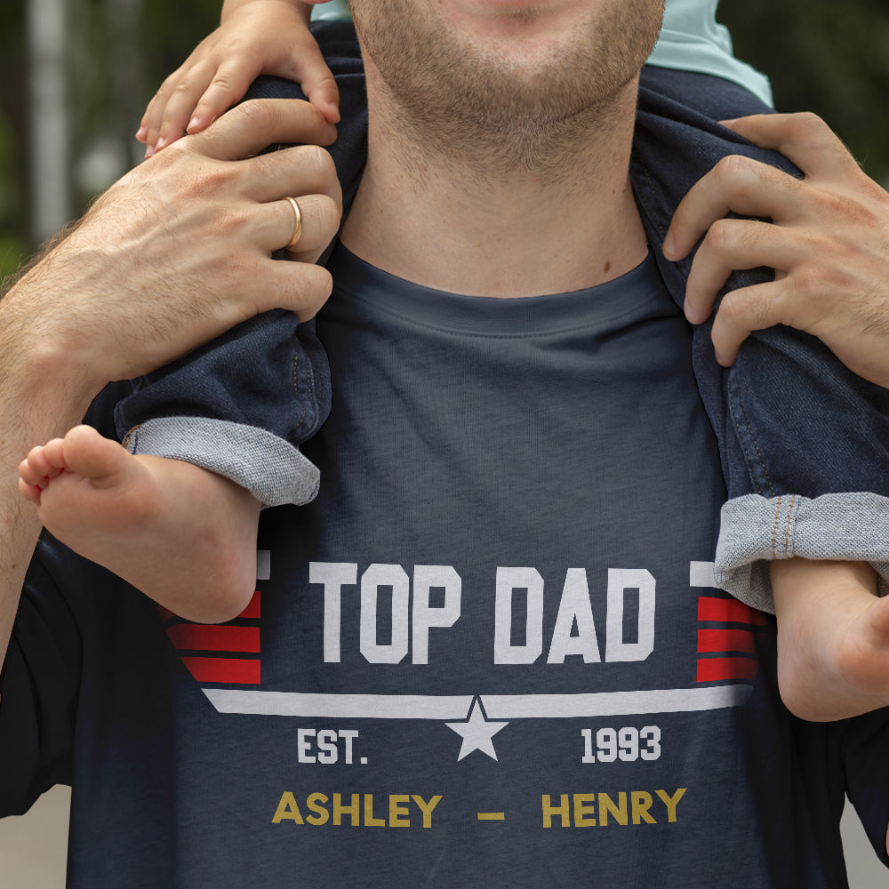 Custom Papa, Grandpa's Shirts with Name Custom Papa Papaw Shirts for Father's Day