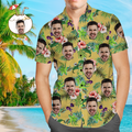 Christmas Gift Custom Hawaiian Shirts Beer and Cheers Personalized Aloha Beach Shirt For Men