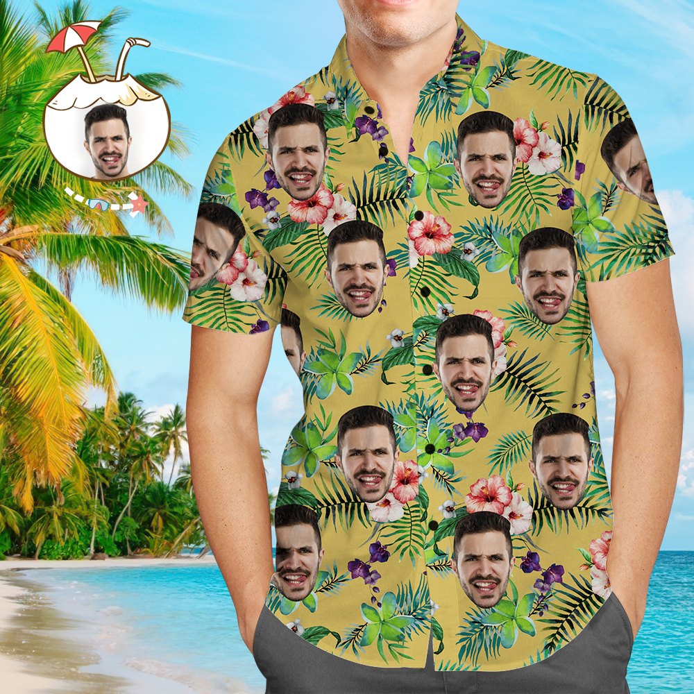 Christmas Gift Custom Hawaiian Shirts Beer and Cheers Personalized Aloha Beach Shirt For Men