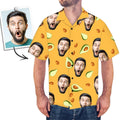 Custom Face Mash Shirt Men S All Over Print Hawaiian Shirt