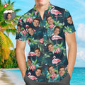 Custom Hawaiian Shirts Colorful Flamingo Aloha Beach Shirt For Men
