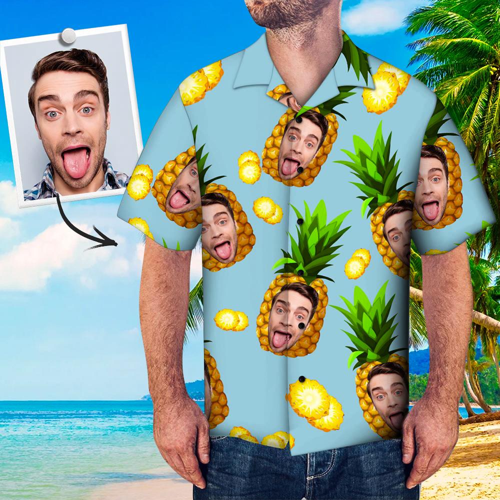 Custom Face Shirt Men S All Over Print Hawaiian Shirt Fresh Style