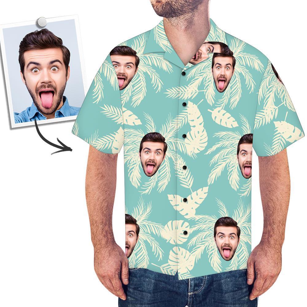 Custom Face Shirt Men S All Over Print Hawaiian Shirt Memorial Gifts