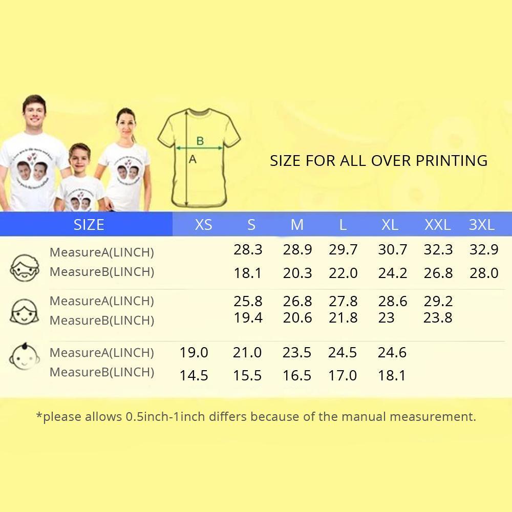 Custom Face T Shirt Photo T Shirt Funny Man Face Tee