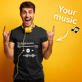 Scannable Music Code T-shirt Engraved T-shirt Unique Gift Unisex
