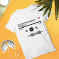 Custom Scannable Music Code T-shirt Engraved T-shirt Unisex Gifts for Best Friends