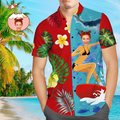 Custom Hawaiian Shirts Love Surfing Personalized Aloha Beach Shirt For Men Surfing Hawaiian Style Surfing Hawaiian Style