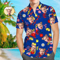 Custom Hawaiian Shirts Green Leaves Personalized Aloha Beach Shirt For Men